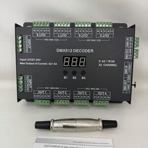 High Power Dmx Led Controller Led DMX 512 Decoder Dimmer Driver DC12V-24V